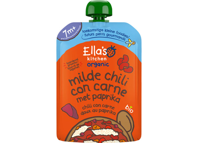 Ella's kitchen Milde chili con carne met paprika 7m+