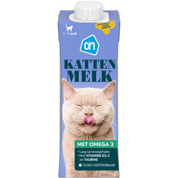 Cat milk with omega-3