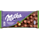 Milka chocolate bar whole hazelnut