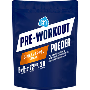 Pre-workout poeder sinaasappel smaak