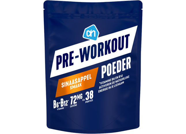 Pre-workout poeder sinaasappel smaak