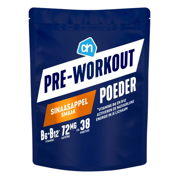 Pre-workout poeder sinaasappel smaak