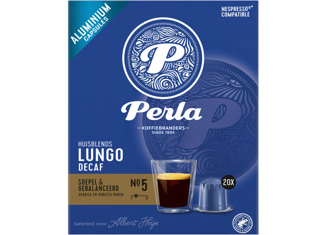 Perla Huisblends Lungo decaf capsules