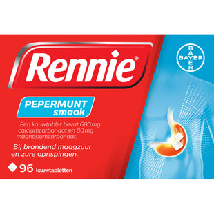 Rennie Pepermunt smaak kauwtabletten