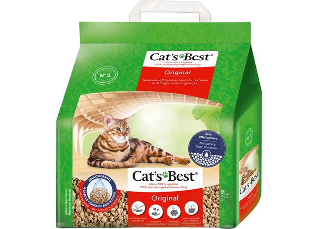 Cat's Best Original plantaardige kattenbakvulling