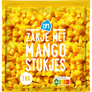 Zakje met mangostukjes