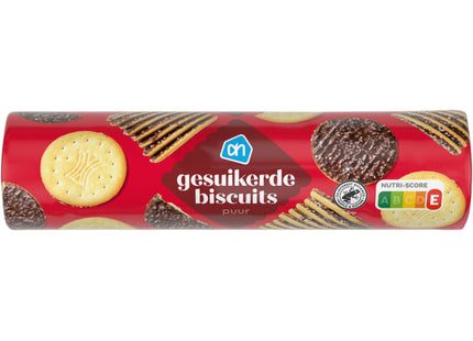 Gezuckerte Kekse, dunkle Schokolade
