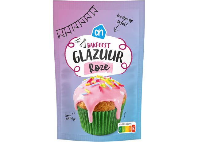 Bakfeest glazuur roze