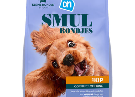 Smulrondjes kleine honden met kip
