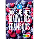 Box with blueberry and raspberry