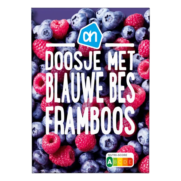 Doosje met blauwe bes framboos