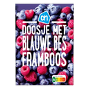 Doosje met blauwe bes framboos