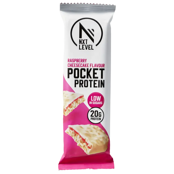 NXT Level Pocket protein raspberry cheesecake