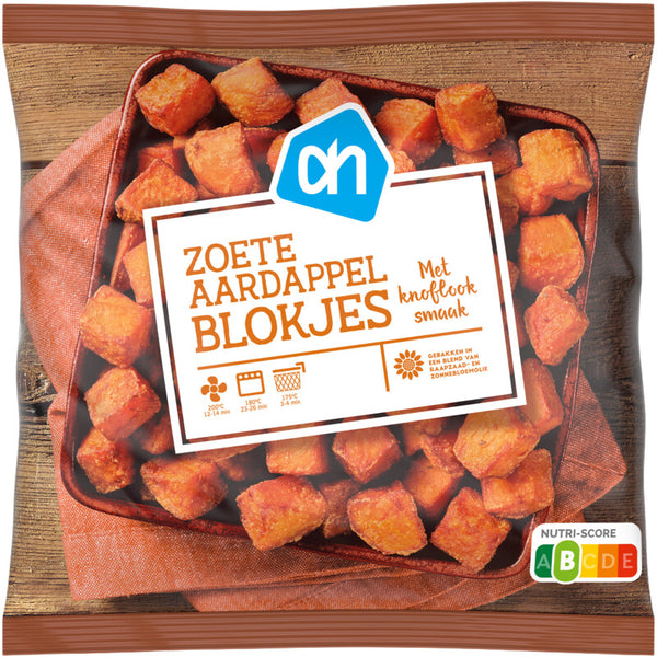 Zoete aardappelblokjes