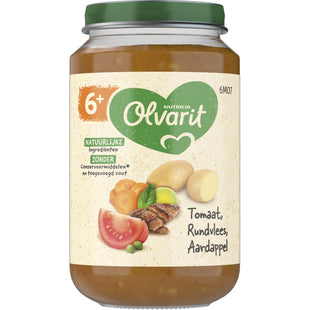 Olvarit Tomaat rundvlees aardappel 6m+