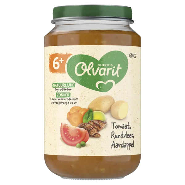 Olvarit Tomate Rindfleisch Kartoffel 6m+