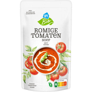 Biologisch Romige tomatensoep met room