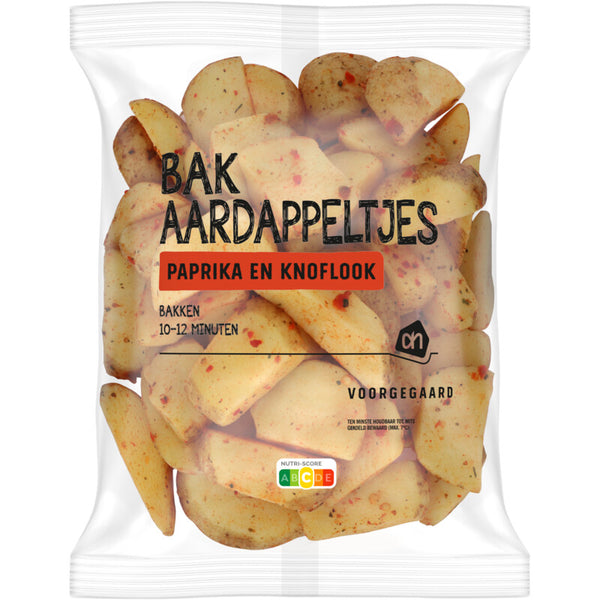 Bakaardappeltjes paprika en knoflook