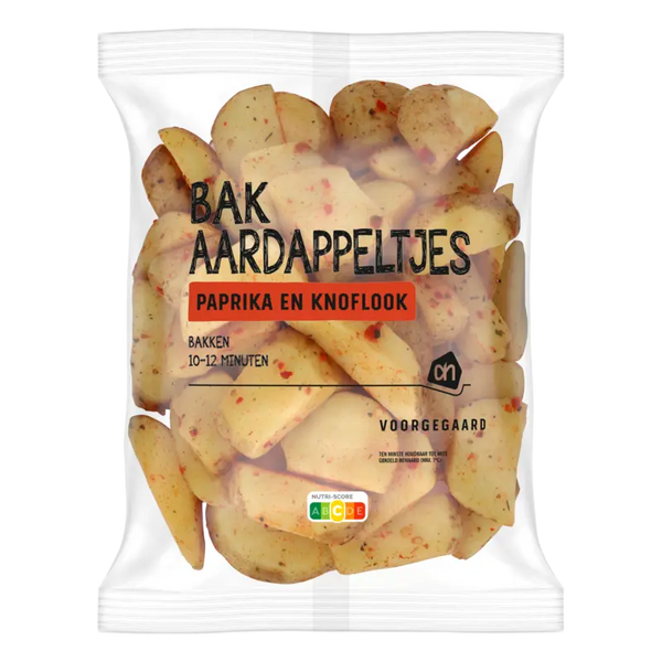 Bakaardappeltjes paprika en knoflook