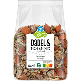 Biologisch Dadel & notenmix ongebrand
