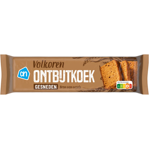 Ontbijtkoek volkoren gesneden