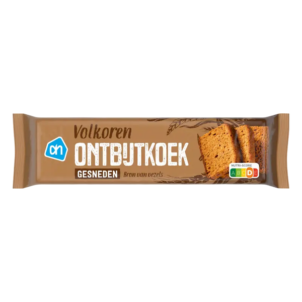 Vollkorn-Frühstückskuchen geschnitten