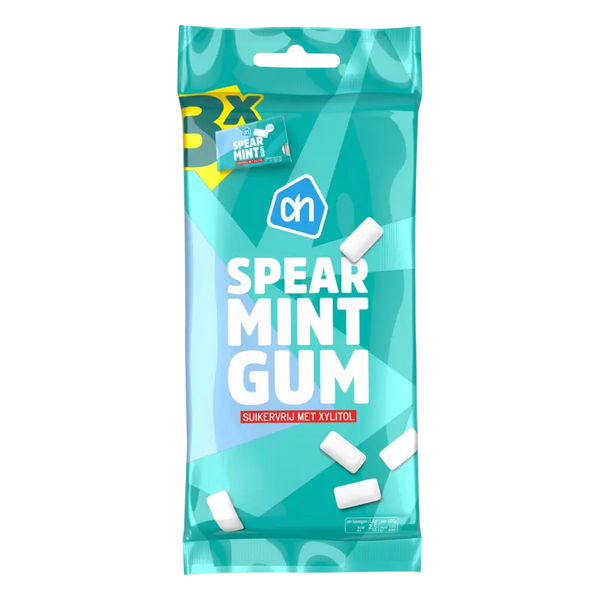 Zuckerfreier Kaugummi mit Grüne-Minze-Geschmack, 3er-Pack