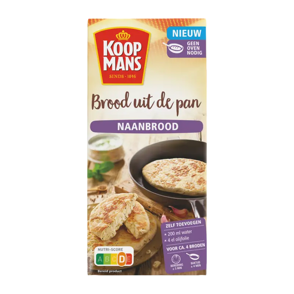 Koopmans Brood uit de pan Naanbrot