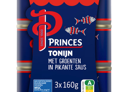 Princes Tonijnstukken groente pikant voordeelpak