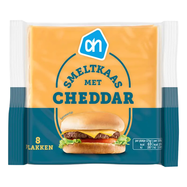 Melted cheese with cheddar slices