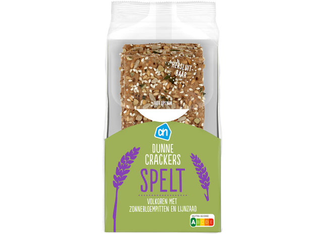 Dunne crackers spelt