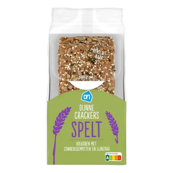 Dunne crackers spelt