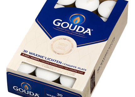 Gouda Teelichter klares Kerzenlicht 8 Stunden