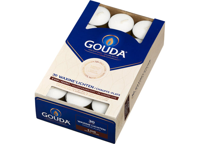 Gouda Waxinelichten helder kaarslicht 8 uur