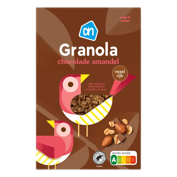 Granola chocolate flavor almond