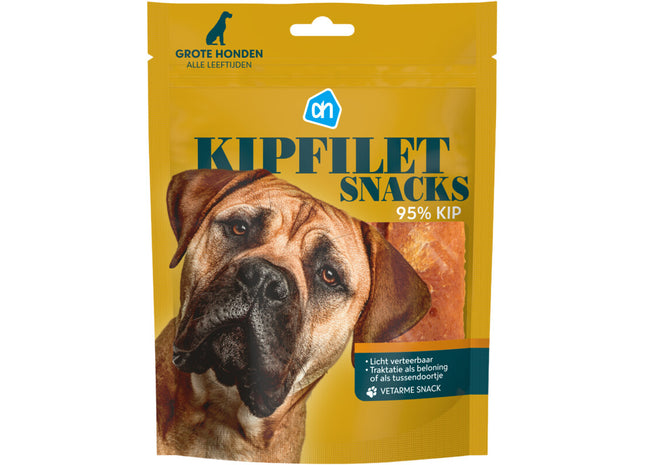 Kipfiletsnack voor grote honden