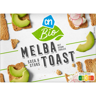 Biologisch Melba toast met sesamzaadjes