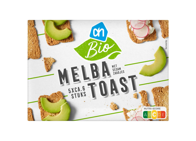 Bio-Melba-Toast mit Sesamkörnern