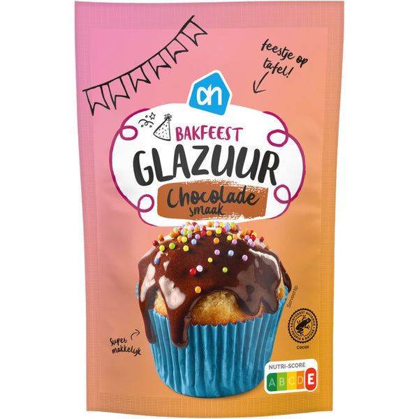 Bakfeest glazuur chocolade smaak