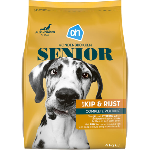 Hondenbrokken senior met kip & rijst