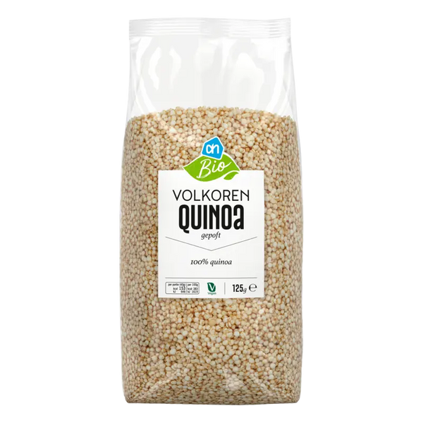 Biologisch 100% Vollkorn Quinoa gepufft