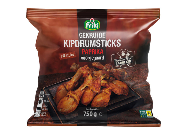 Friki Kipdrumsticks paprika voorgegaard