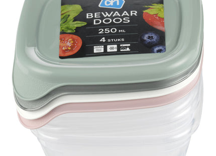 Aufbewahrungsbox 0,25 l quadratisch