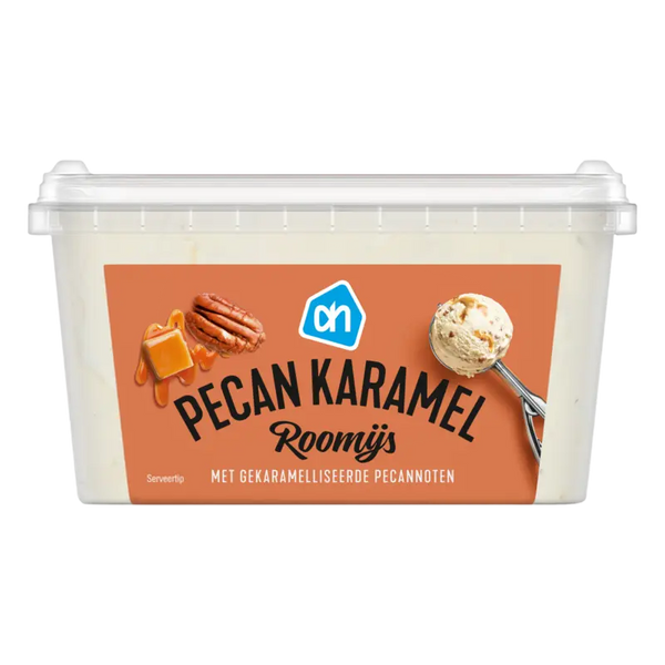 Cream ice pecan caramel