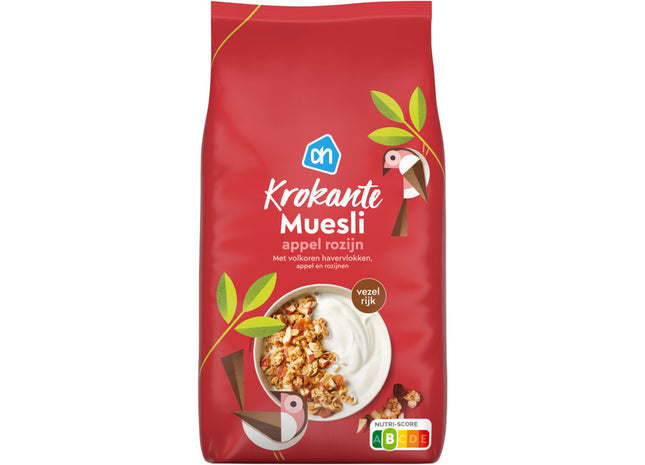 Krokante muesli appel rozijn