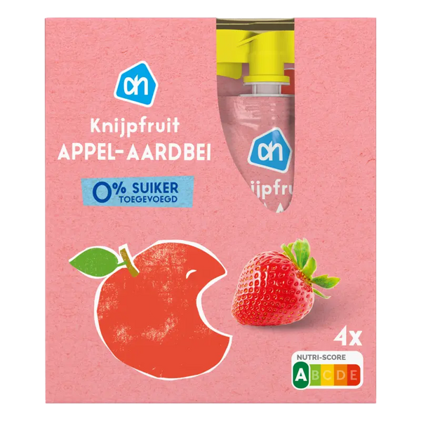 Knijpfruit appel-aardbei