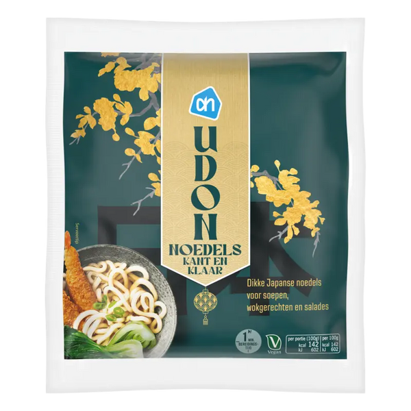 Udon-Nudeln fertig zubereitet