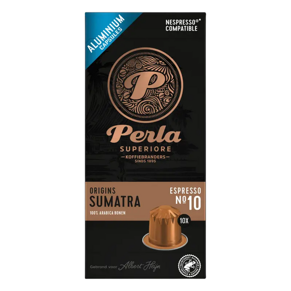 Perla Superiore Ursprünge Sumatra Espresso-Kapseln
