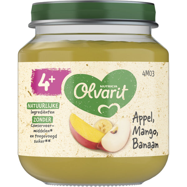 Olvarit Appel mango banaan 4m+