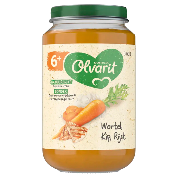 Olvarit Karotte Huhn Reis 6m+